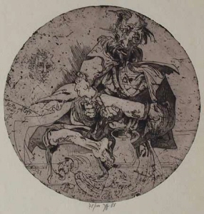 Lievre 491 - Radierung von Horst Janssen ... in der Galerie Conrad