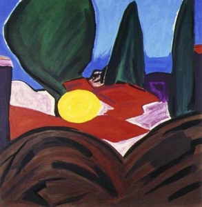 Landschaft in Galiläa - Siebdruck von Amos Yaskil ... in der Galerie Conrad
