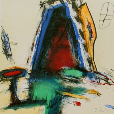 Thomas Perl  - Farblithographie ... in der Galerie Conrad