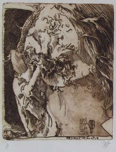 Minusio Echo - Radierung von Horst Janssen ... in der Galerie Conrad